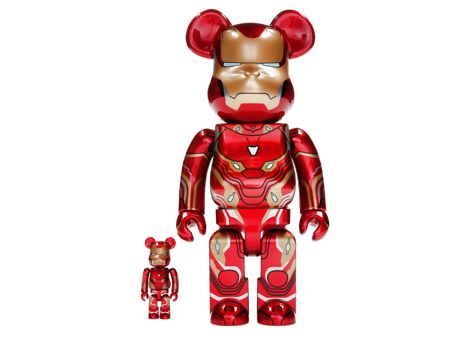 Bearbrick x Marvel Iron Man Mark 50 100% & 400% Set - US
