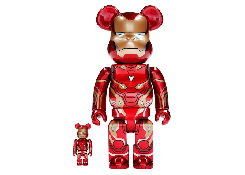 Bearbrick x Marvel Iron Man Mark 50 100% u0026 400% Set - US