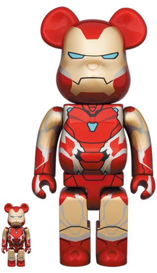 Bearbrick x Marvel Iron Man Mark 85 100% & 400% Set