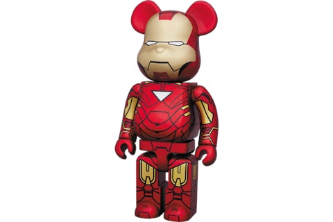 Bearbrick x Marvel Iron Man Mark VI 400% Red - US Bearbrick x Marvel Iron Man Mark VI 400% Red - US