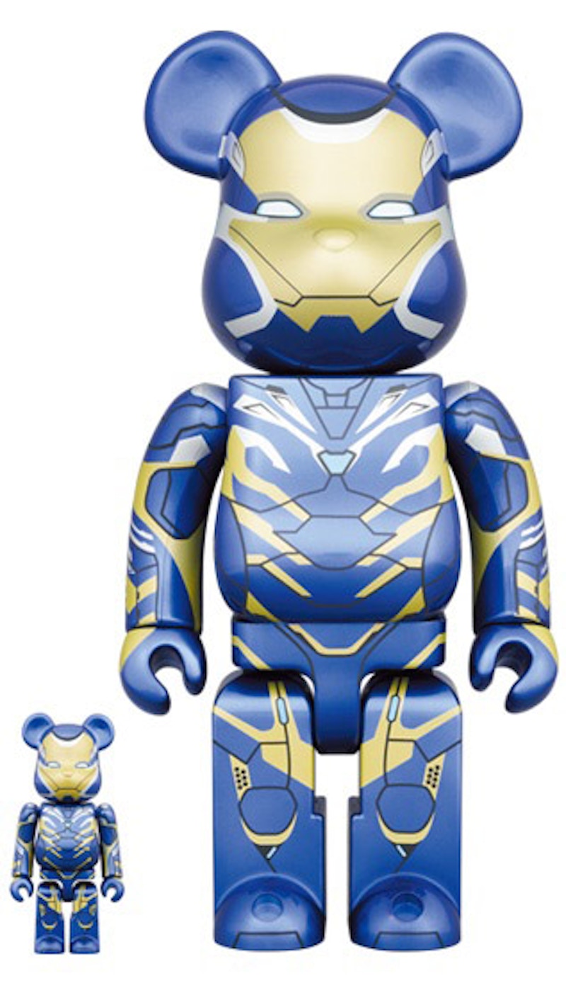 BE@RBRICK IRON MAN RESCUE SUIT 100％u0026400%-