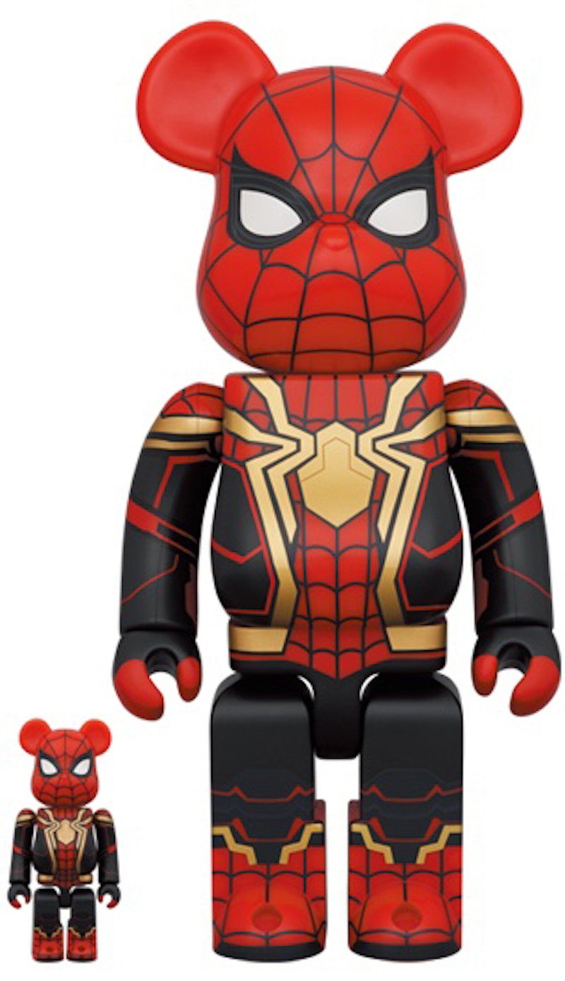 Bearbrick x Marvel Spider-Man (Integrated Suit) 100% u0026 400% Set