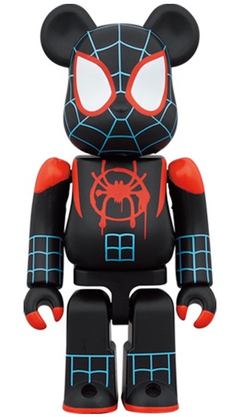 Bearbrick x Marvel Spider-Man: Into the Spider-Verse Miles Morales 100% u0026  400% Set - US