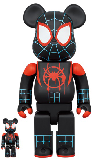 Bearbrick x Marvel Spider-Man: Into the Spider-Verse Miles Morales ...