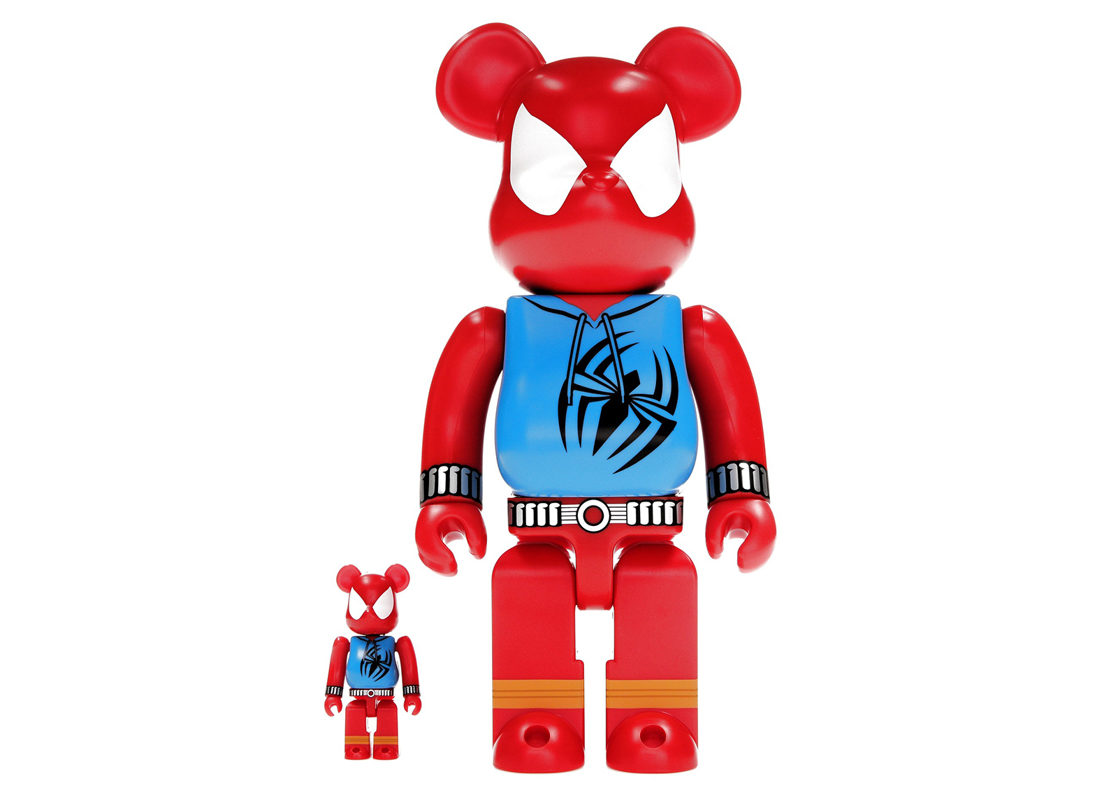 Bearbrick x Marvel Spider-Man Scarlet Spider 100% & 400% Set