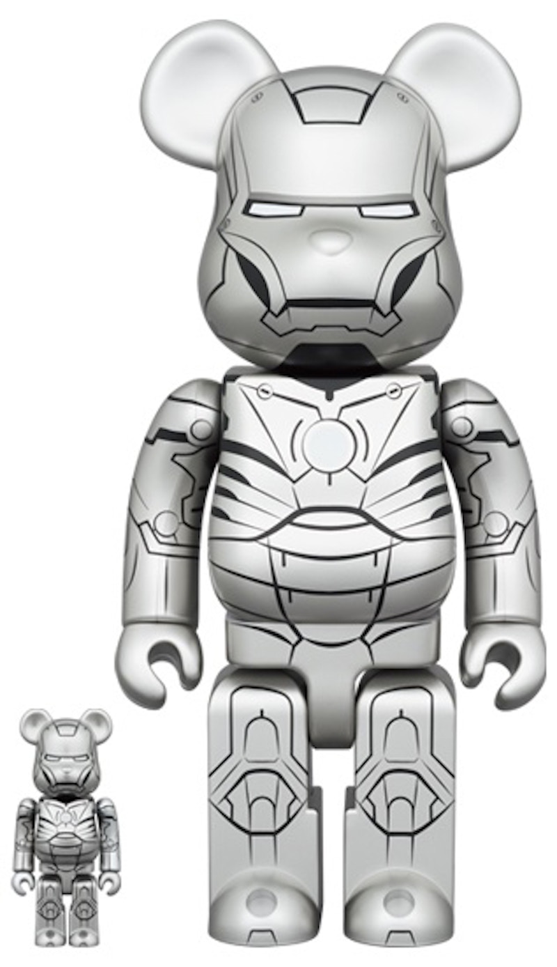 Bearbrick x Marvel Iron Man Mark 50 100% & 400% Set - US