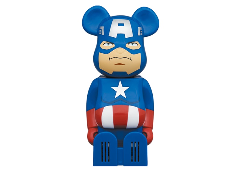 Bearbrick x Marvel x Cleverin Captain America Air Freshener Blue - US