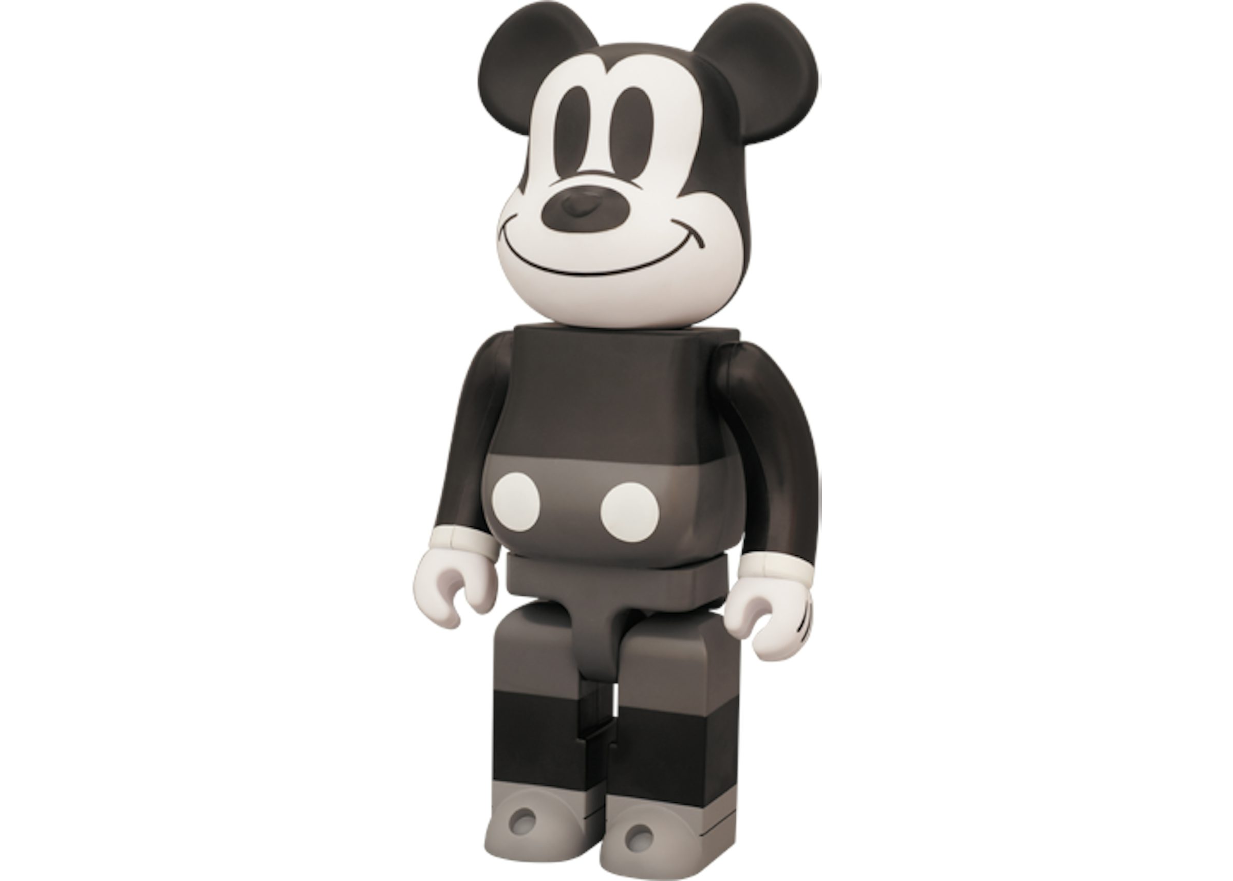 Bearbrick x Mickey Mouse Black and White Version 400% Grey - US