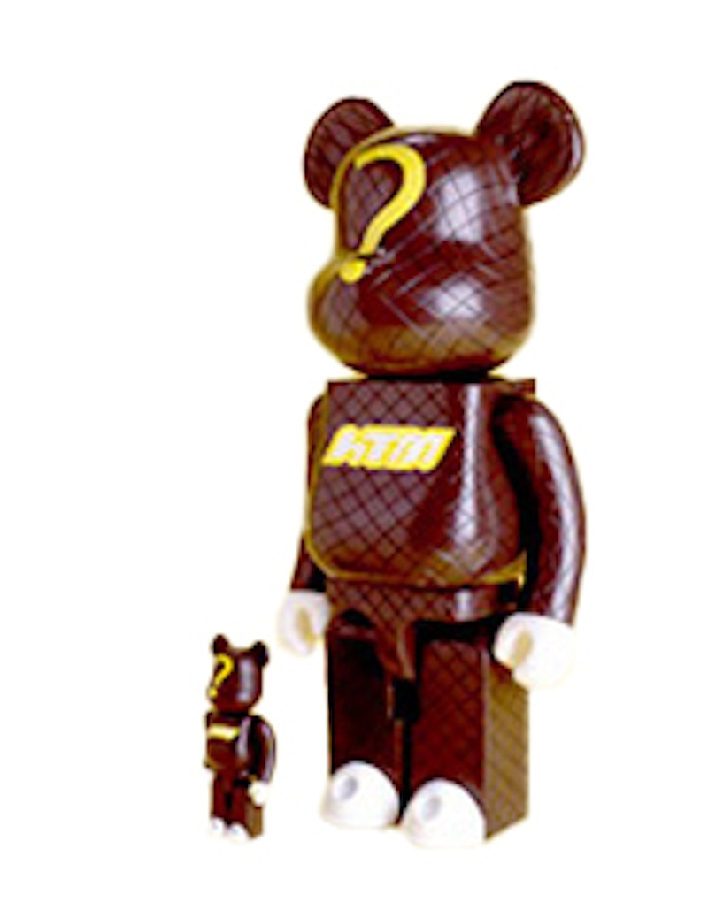 Bearbrick x Nike. HF 400% 100% & 400% Set Brown - US