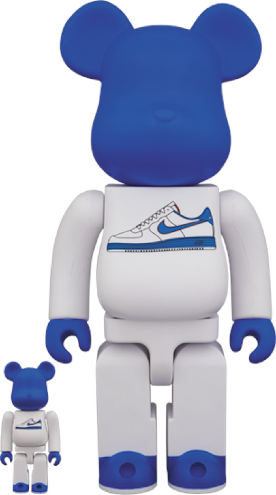 Bearbrick x Nike Lunar Force 1 400% White/ Blue