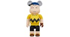 Bearbrick x Peanuts x MLB New York Mets Charlie Brown 1000%