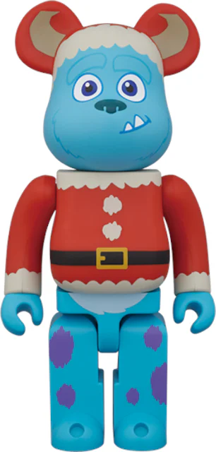 Bearbrick x Pixar Sully Santa and 100% & 400% Set Red