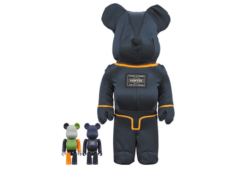 Bearbrick x Porter Tanker 100% & 400% Set Iron Blue - JP