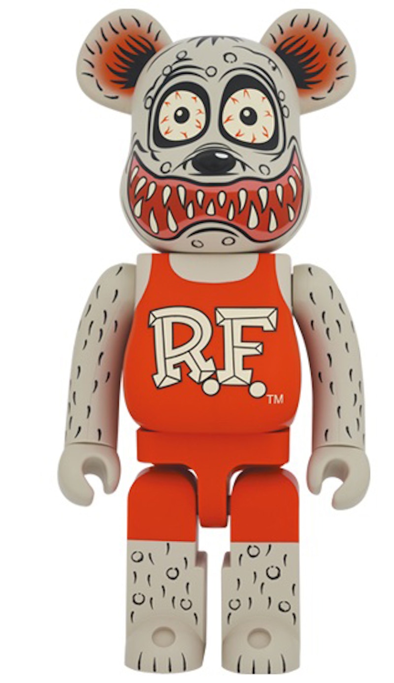 Bearbrick x Rat Fink 1000% Gray Ver.