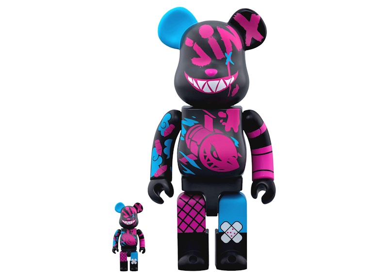 Bearbrick x Riot Games Jinx 100% & 400% Set - JP