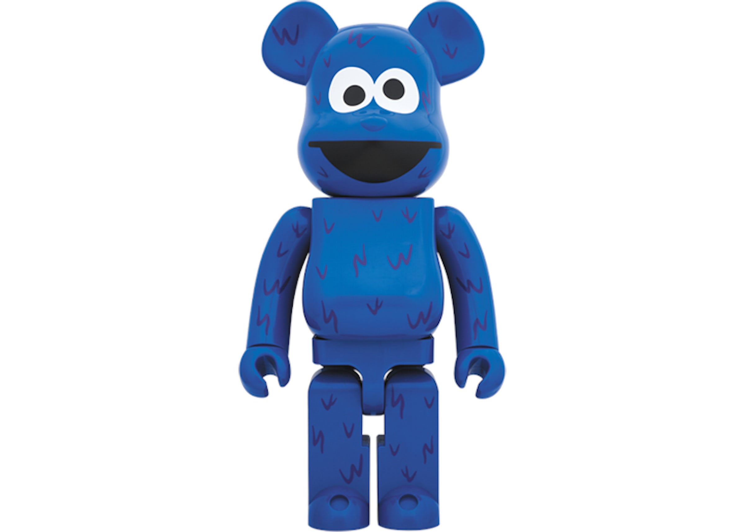Bearbrick x Sesame Street Cookie Monster 1000% Blue - US