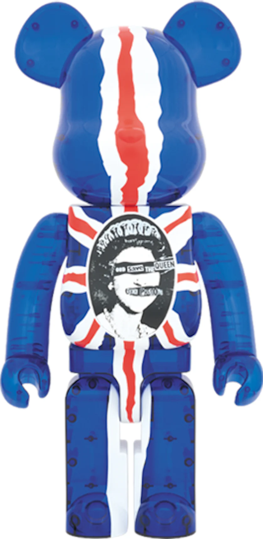 Bearbrick x Sex Pistols God Save The Queen Clear Version 1000% Multi