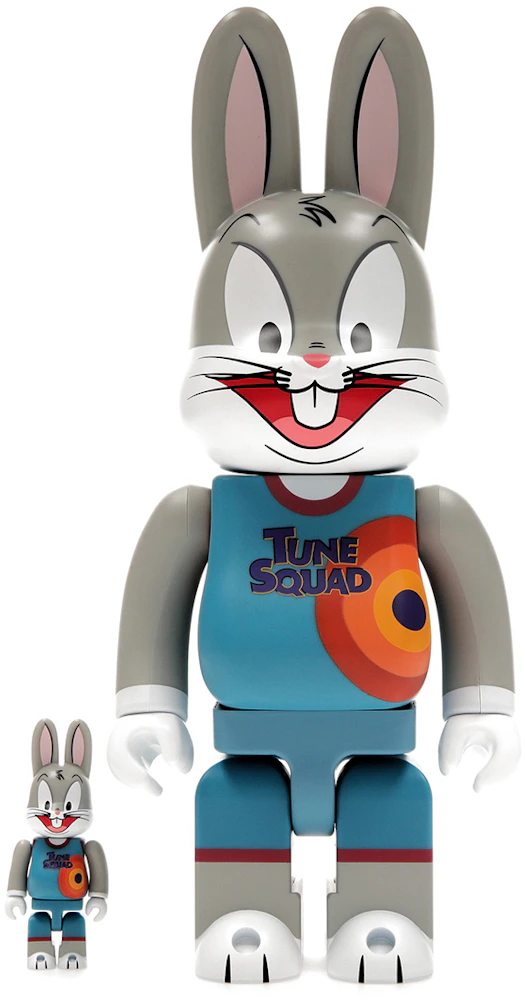 Bearbrick x Space Jam: A New Legacy Rabbrick Bugs Bunny 100% & 400% Set  Grey - US