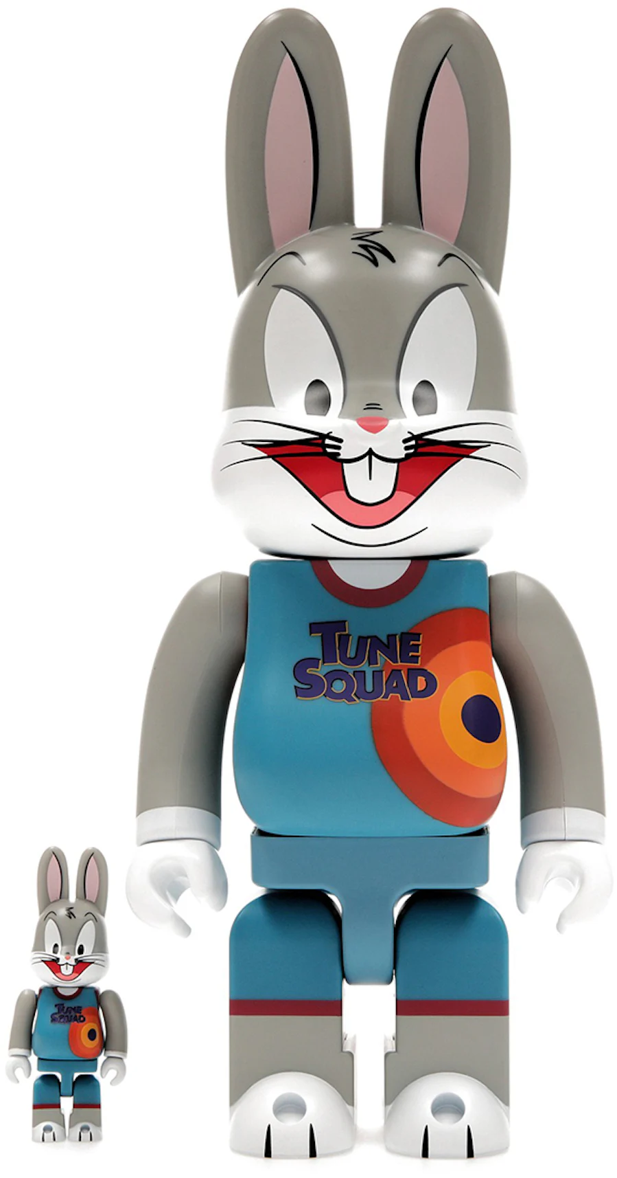Bearbrick x Space Jam: A New Legacy Rabbrick Bugs Bunny 100% & 400% Set  Grey - US