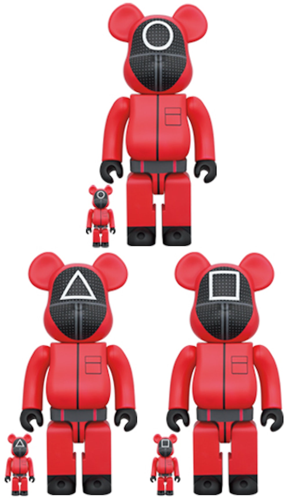 MEDICOM TOY: BAGS AND ACCESSORIES, MEDICOM TOY BEARBRICK SQUID GAME 1000%