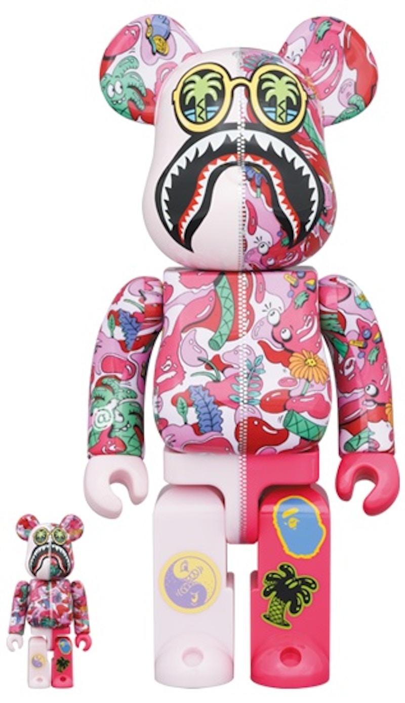 Bearbrick x Bape x Alpha Industries 100% & 400% Set - US