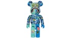 Bearbrick x Steven Harrington x BAPE Shark 1000% Blue Camo