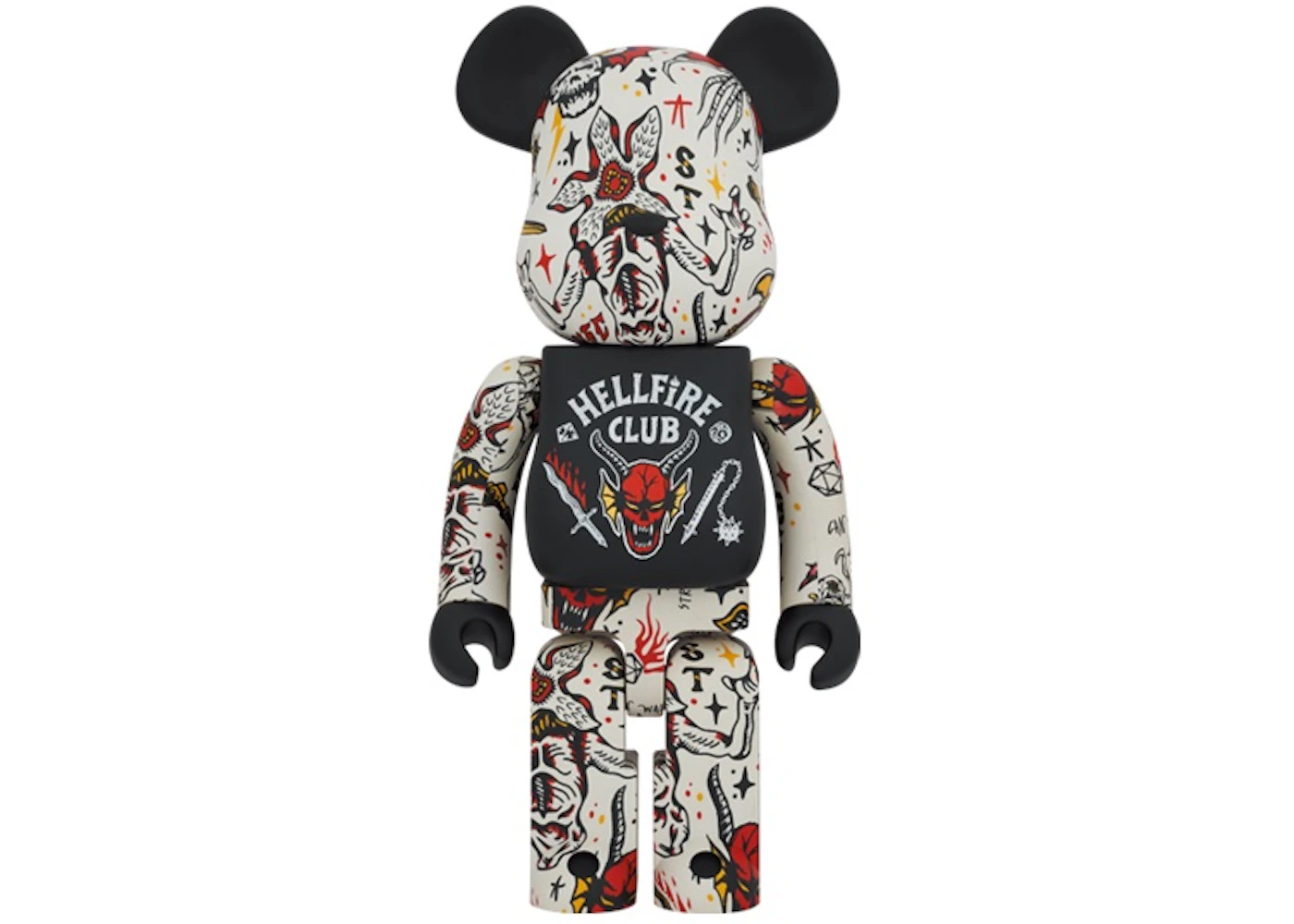 Bearbrick x Stranger Things Hellfire Club 1000% - GB