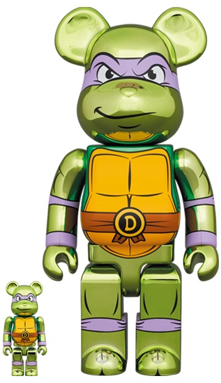 Bearbrick x Teenage Mutant Ninja Turtles Donatello 100% & 400% Set