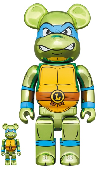 Bearbrick x Teenage Mutant Ninja Turtles Leonardo 100% & 400% Set