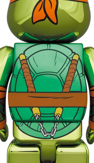 Bearbrick x Teenage Mutant Ninja Turtles Michelangelo 100% & 400