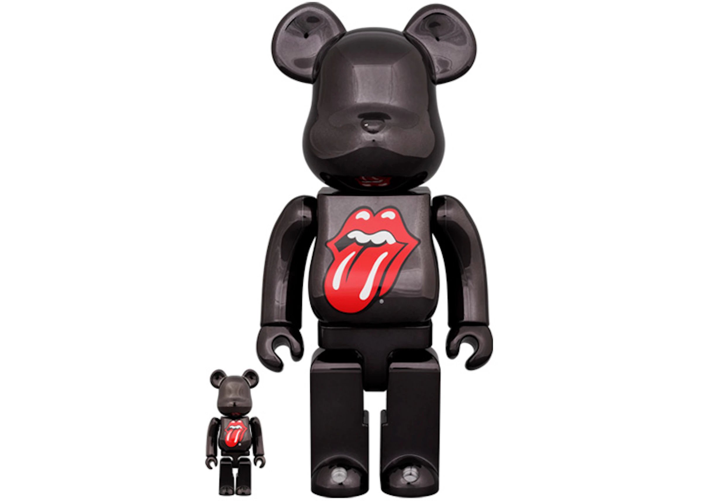 Bearbrick x The Rolling Stones Lips & Tongue 100% & 400% Set - US