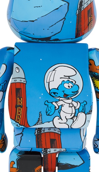 Bearbrick x The Smurfs (The Astrosmurf) 1000% Blue - US