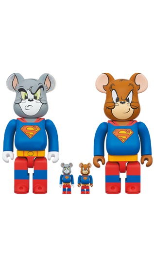 Bearbrick x Tom And Jerry As Superman 100% & 400% Set - JP