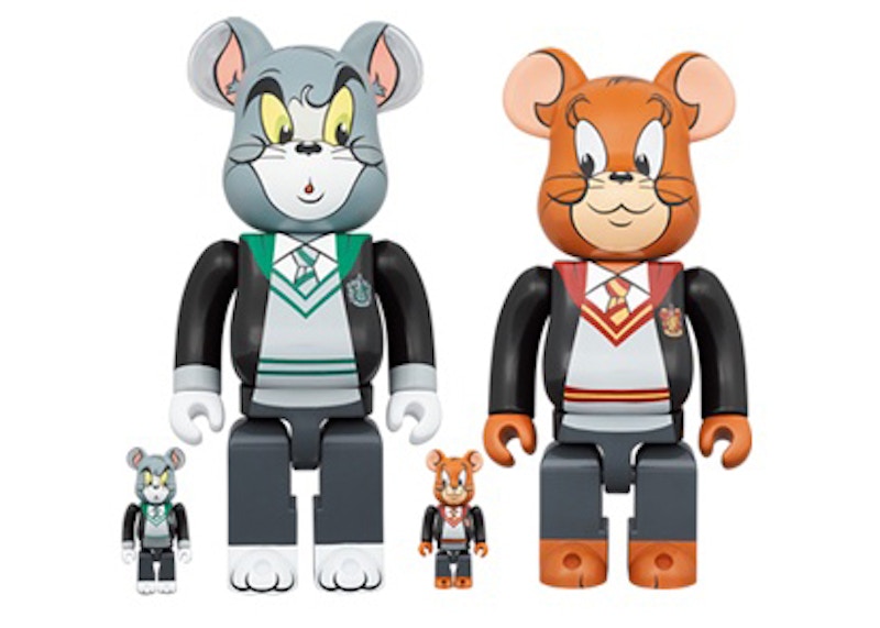 BE@RBRICK TOM AND JERRY in Hogwarts House Robes 100％ & 400％-