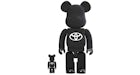 Bearbrick x Toyota 100% & 400% Set Black