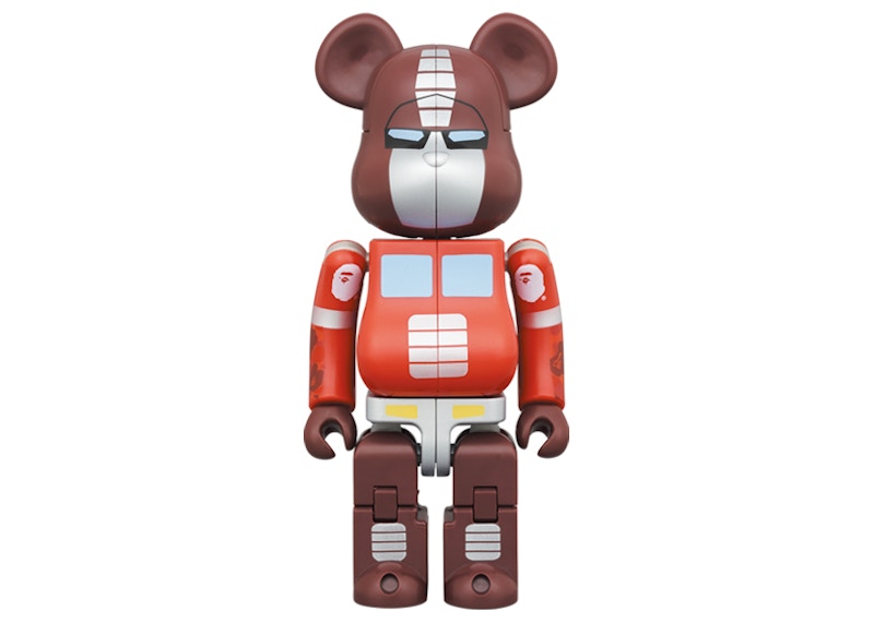 BAPE X TRANSFORMERS BE@RBRICK 200% RED.