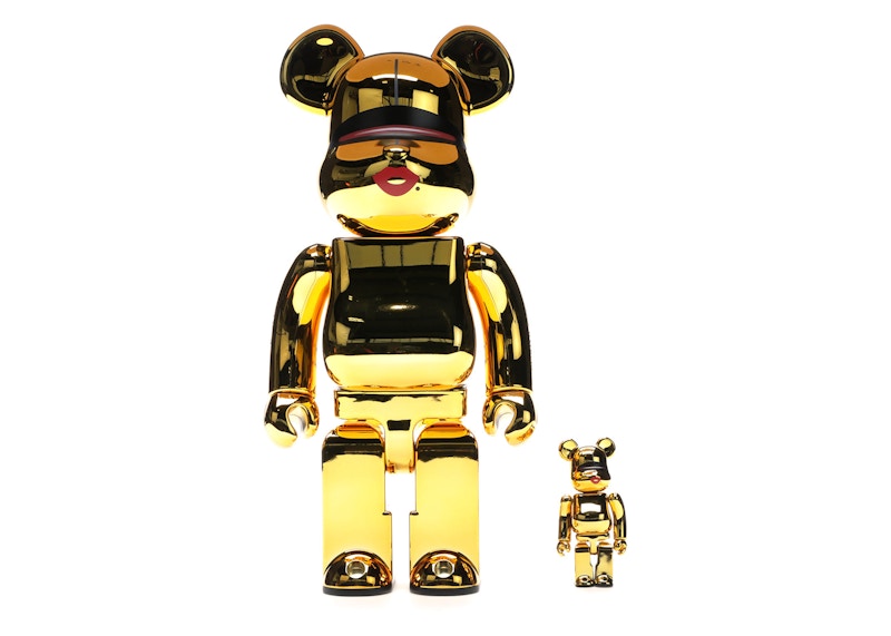 Bearbrick x Tyga x Hajime Sorayama 100% u0026 400% Set Gold