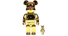Bearbrick x Tyga x Hajime Sorayama 100% & 400% Set Gold