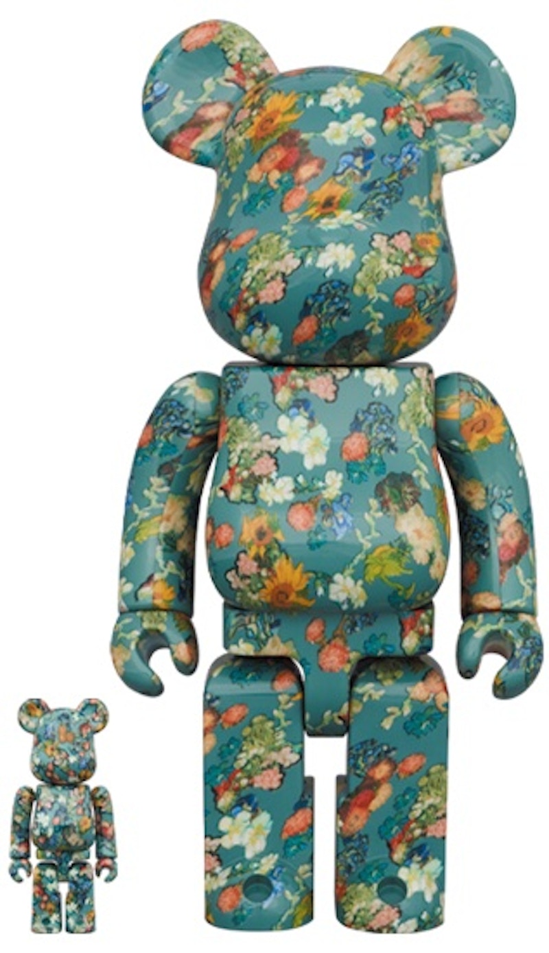 Bearbrick x Van Gogh Museum Floral Pattern 50th Anniversary 100 