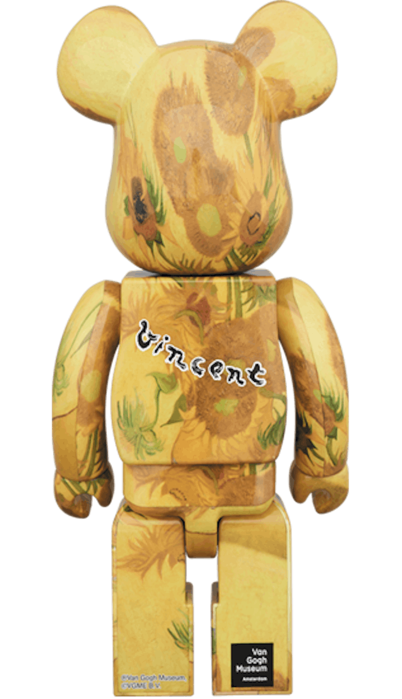 Bearbrick x Van Gogh Museum Sunflowers 100 & 400 Yellow US