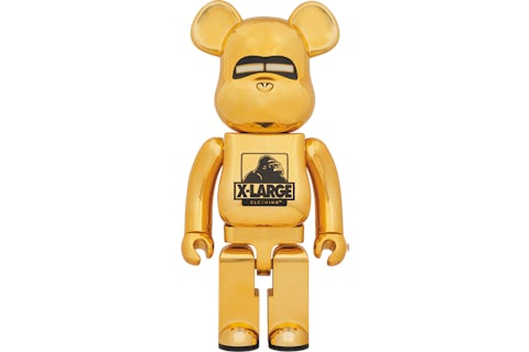 Bearbrick x XLarge x Hajime Sorayama 1000% Gold - US Bearbrick x XLarge x Hajime Sorayama 1000% Gold - US