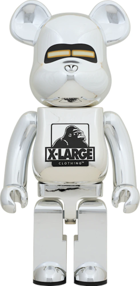 Bearbrick x XLarge x Hajime Sorayama 1000% Silver - US