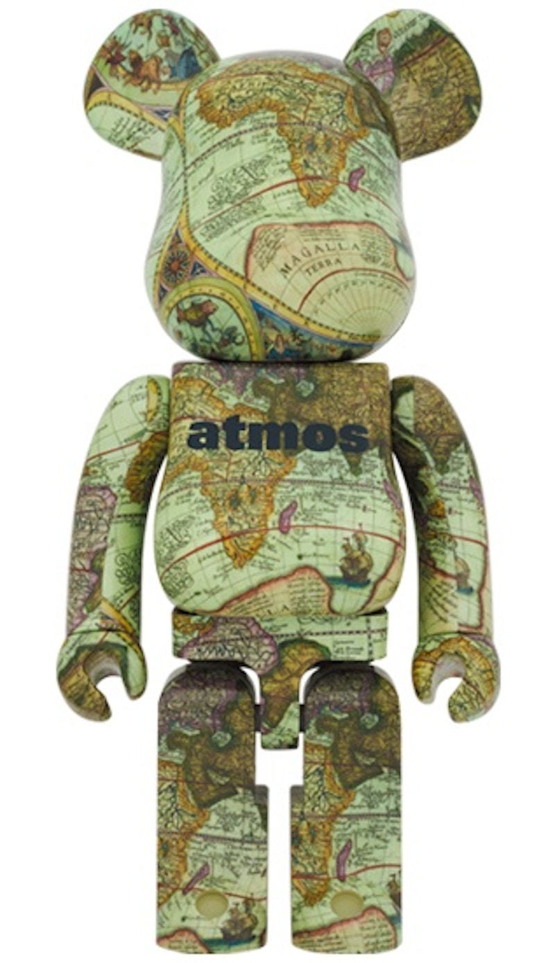 Bearbrick x atmos Aged Map 1000%