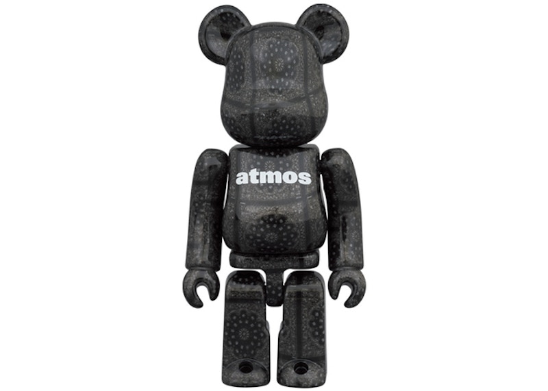 Bearbrick x atmos Black Bandana 100% & 400% Set - US