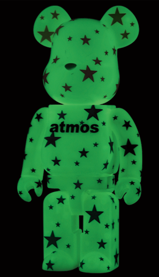 特価超歓迎ベアブリック　ATMOS GLOW IN THE DARK 400％ BE@RBRICK MEDICOM TOY 　蓄光　アトモス　送料無料 キューブリック、ベアブリック