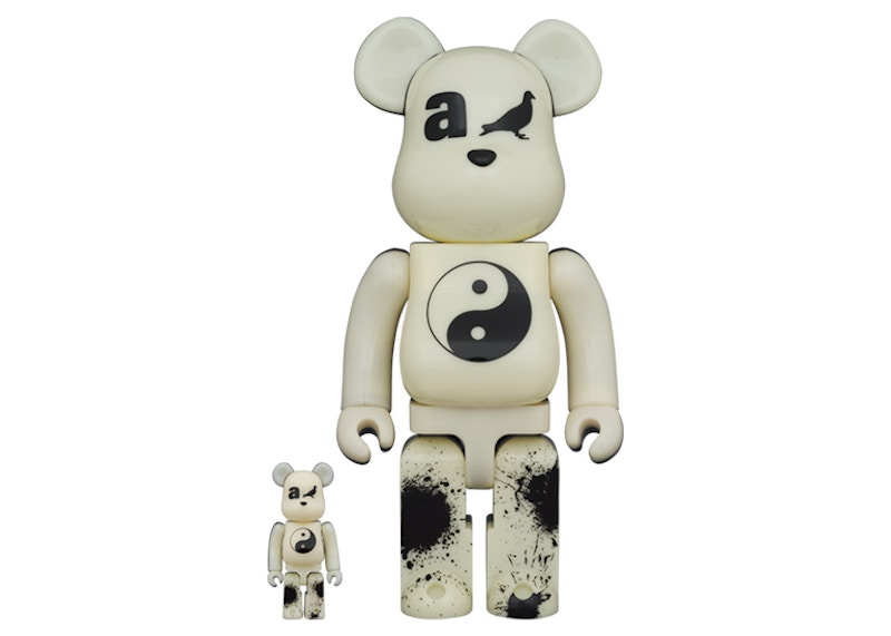 Bearbrick x atmos x Staple #4 100% & 400% Set Glow