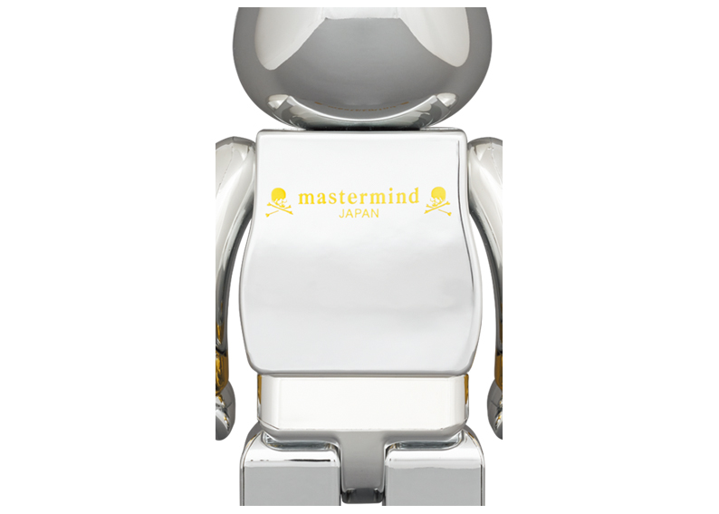 Bearbrick x mastermind JAPAN 1000% Silver - US
