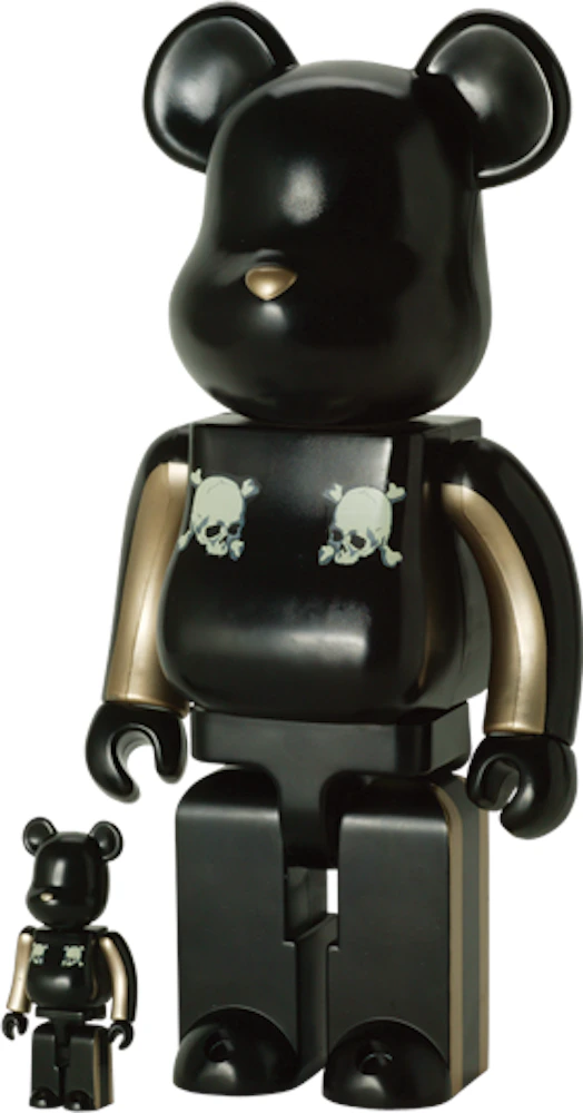 Bearbrick x mastermind JAPAN Halloween model 100% & 400% Set Black 