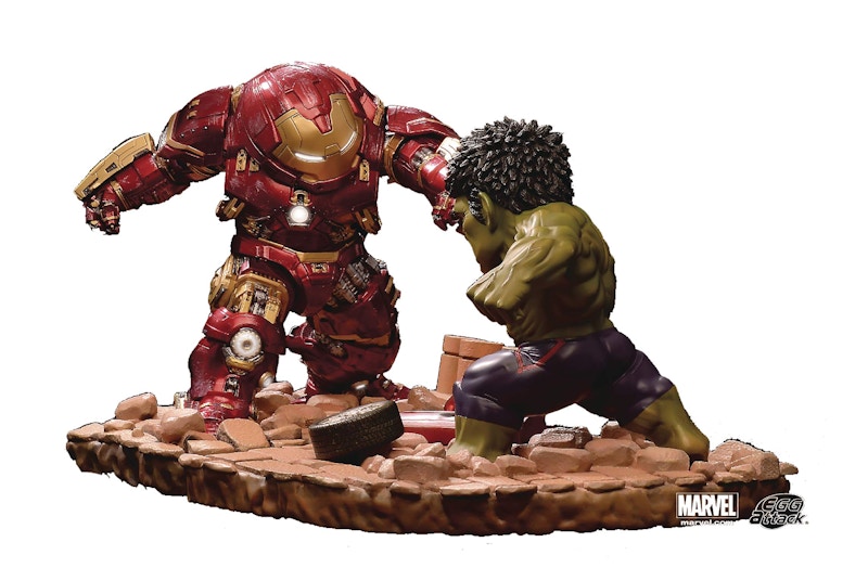Beast Kingdom Avengers: Age of Ultron - Hulkbuster vs. Hulk