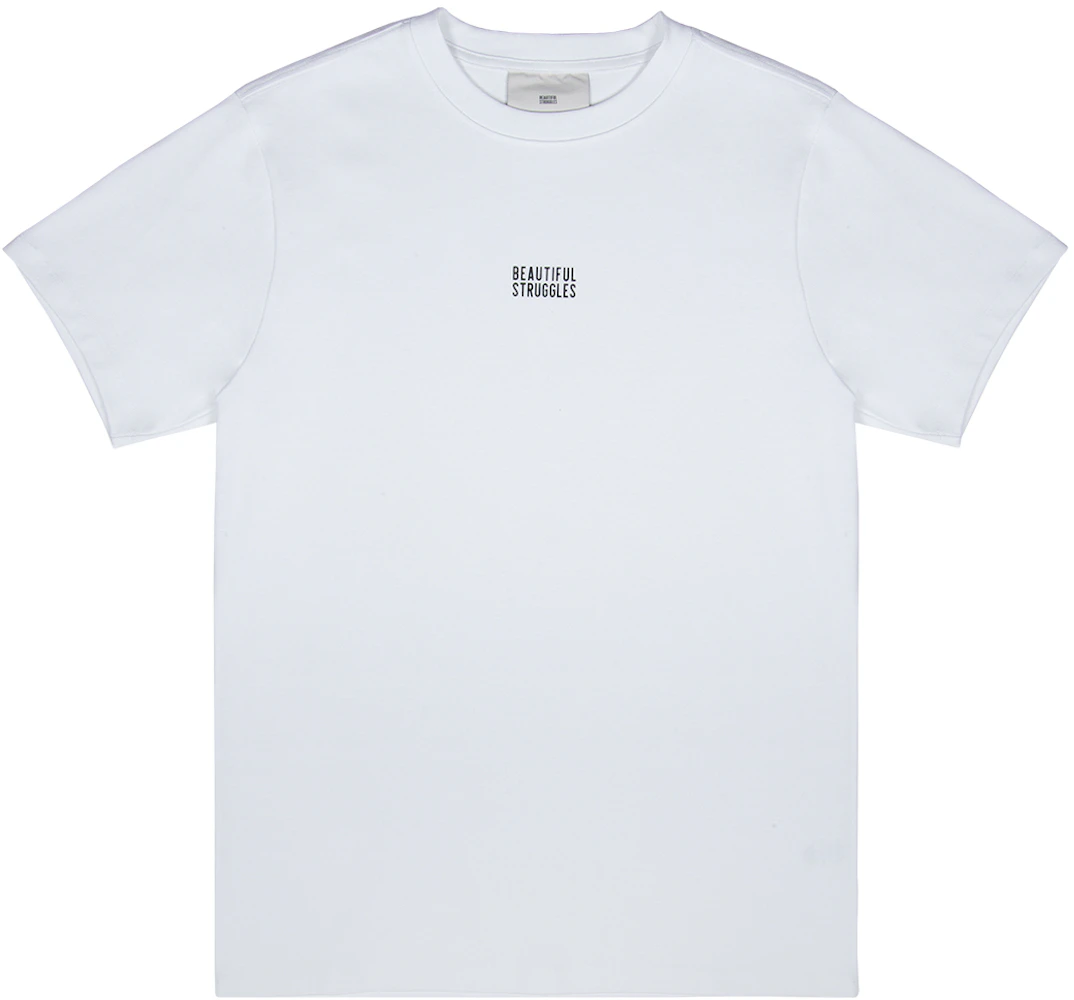 Beautiful Struggles Logo Print Center T-Shirt White Men's - FW21 - US